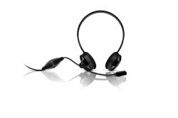 Sweex HM150 Kopfhörer & Headset Kabelgebunden Anrufe/Musik Schwarz 