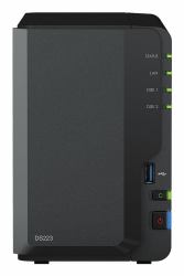 Synology DiskStation DS223 NAS Mini Tower Realtek RTD1619B 2 GB DDR4 8 TB HDD DiskStation Manager Schwarz 