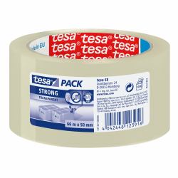 TESA Clear Strong 66 m Polypropylen [PP] Transparent 1 Stück[e] 