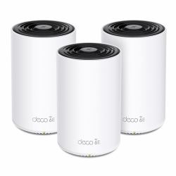 TP-Link Deco XE75 Pro [3-pack] Tri-Band [2,4 GHz/5 GHz/6 GHz] Wi-Fi 6E [802.11ax] Weiß Intern 