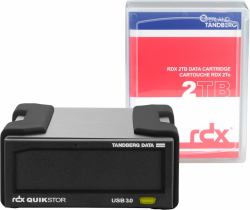 Tandberg Data Overland-Tandberg O-T RDX Laufwerkskit mit 2TB Kassette, extern, schwarz, USB3+ 