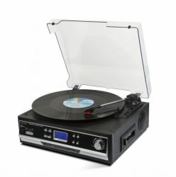 Technaxx TX-22+ Audio-Plattenspieler mit Riemenantrieb Schwarz Halbautomatisch 