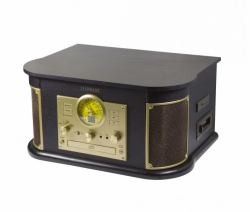 Technaxx TX-103 Audio-Plattenspieler mit Riemenantrieb Schwarz, Gold Halbautomatisch 