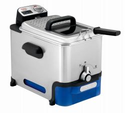 Tefal Oleoclean Pro Inox & Design FR8040 Einzelbild 3,5 l 2300 W Schwarz, Edelstahl 
