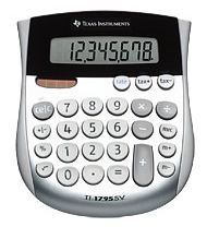 Texas Instruments TI-1795 SV Taschenrechner Tasche Display-Rechner Schwarz, Silber 
