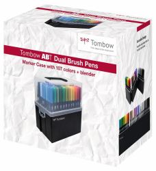 Tombow ABT-108C Marker 107 Stück[e] Pinsel/feine Spitze Mehrfarbig 