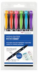 Tombow MONO edge Marker 6 Stück[e] Feine/ runde Spitze Mehrfarbig 