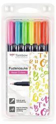 Tombow WS-BH-6P Kalligrafiefeder Mehrfarbig 