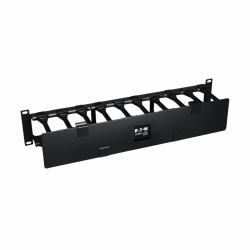 Tripp Lite SRCABLEDUCT2UHD SmartRack 2-HE horizontaler Kabelmanager mit hoher Kapazität – Fingerkanalabdeckung mit zwei Scharnieren 