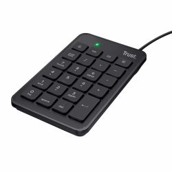 Trust 22221 Numerische Tastatur Laptop / PC USB Schwarz 