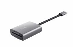 Trust 24136 Kartenleser USB 3.2 Gen 1 [3.1 Gen 1] Type-C Aluminium 