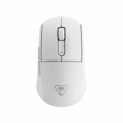 Turtle Beach Burst II Air – Kabellose 2,4-GHz-Gaming-Maus: ultraleichte 47 g, Optical Switches, symmetrisch, optischer Sensor, 26k DPI, Bluetooth, bis zu 120h Akkulaufzeit - Weiß 