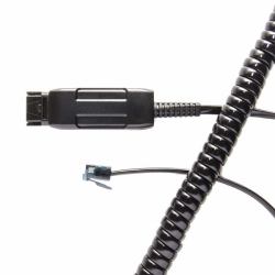 V7 BL-09+P Telefonkabel 2 m Schwarz 