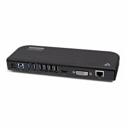 V7 UDDS2 laptop-dockingstation & portreplikator Andocken USB 2.0 Schwarz 