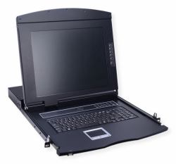 VALUE 26.99.0121 Konsolenregal 43,2 cm [17"] 1280 x 1024 Pixel Schwarz 1U 
