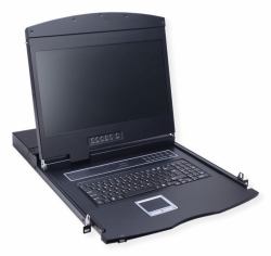 VALUE 26.99.0130 Konsolenregal 48,3 cm [19"] 1366 x 768 Pixel Schwarz 1U 