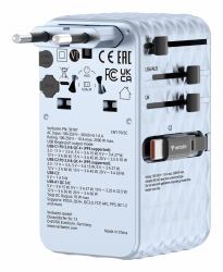 Verbatim Charge 'n' Travel 70W Universal Blau AC Schnellladung Drinnen 