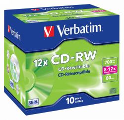 Verbatim CD-RW 12x 700 MB 10 Stück[e] 