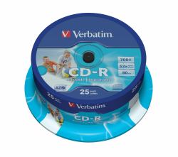 Verbatim CD-R AZO Wide Inkjet Printable 700 MB 52x 25 Stück[e] 