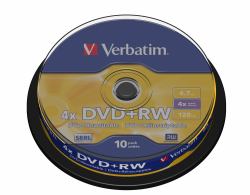 Verbatim DVD+RW Matt Silver 4,7 GB 10 Stück[e] 