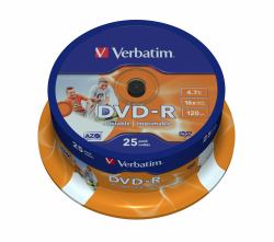 Verbatim 43538 DVD-Rohling 4,7 GB DVD-R 25 Stück[e] 