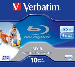 Verbatim BD-R SL 25GB 6x Printable 10 Pack Jewel Case 10 Stück[e] 