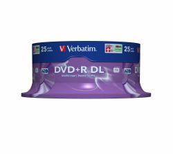 Verbatim DVD+R Double Layer 8x Matt Silver 25pk Spindle 8,5 GB DVD+R DL 25 Stück[e] 