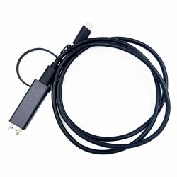Yealink 330000008024 Videokabel-Adapter 1,2 m HDMI Typ A [Standard] USB Typ-C Schwarz 