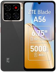ZTE Blade A56 17,1 cm [6.75"] Dual-SIM Android 15 4G USB Typ-C 4 GB 64 GB 5000 mAh Schwarz 