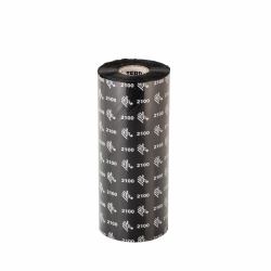 Zebra 2100 Wax Thermoband 600 m Schwarz 