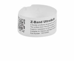 Zebra 10015358-RK Armband Rot, Weiß Krankenhaus-Armband 