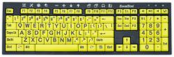 ai squared While Stocks Last - Zoomtext Tastatur - black letters on yellow keys- USB [1Year warranty] - UK version
