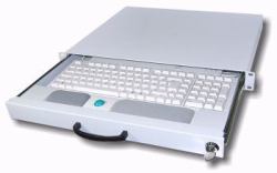 aixcase AIX-19K1U-W 19" rack Konsolenregal Weiß 