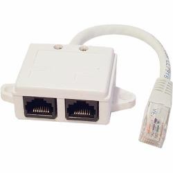 Cablenet 22-2138 Netzwerksplitter Weiß 