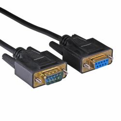 Cablenet 32-0389 Serien-Kabel Schwarz 10 m D9 