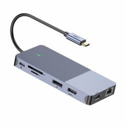 Cablenet 40-4139 laptop-dockingstation & portreplikator Kabelgebunden USB 3.2 Gen 2 [3.1 Gen 2] Type-C Silber 