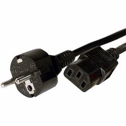 Cablenet 42-0564 Stromkabel Schwarz 2 m Netzstecker Typ F C13-Koppler 