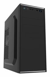 CiT JETSTREAM-SILVER Computer-Gehäuse Midi Tower Schwarz, Silber 500 W 