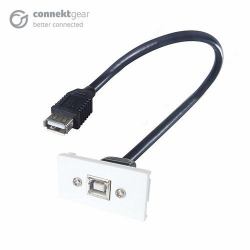connektgear CONNEkT Gear 20-0013 Wandplatte/Schalterabdeckung Weiß 