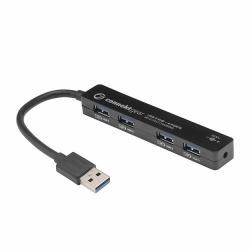 connektgear 25-0059 Schnittstellen-Hub USB 3.2 Gen 1 [3.1 Gen 1] Type-A 5000 Mbit/s Schwarz, Weiß 