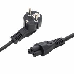 connektgear 27-0008 Stromkabel Schwarz 2 m Netzstecker Typ F C5-Koppler 