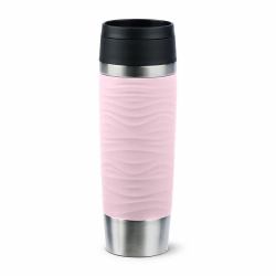 EMSA Travel Mug Waves Grande 500 ml Pink, Edelstahl 
