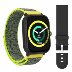 Entity AERO SMARTWATCH YELLOW NYLON 5,11 cm [2.01"] TFT 48.7 mm Digital 240 x 296 Pixel Touchscreen Schwarz 