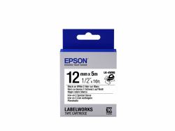 epson consumer et Epson Etikettenkassette LK-4WBQ - zum Aufbügeln - schwarz auf weiß - 12mmx5m 
