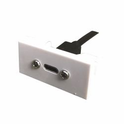 full Garbot FA-2420-USB-CF/CF-20CM Steckdose Weiß 
