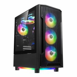 GAMDIAS ATHENA M6 LITE Computer-Gehäuse Midi Tower Schwarz 