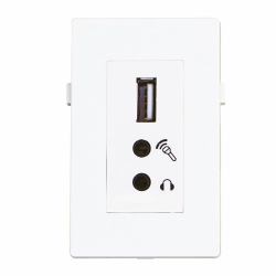 Garbot BN4900-USB A+2XJ Steckdose Weiß 
