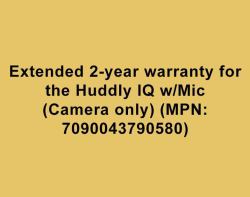 Ext. 2-yr warr. Huddly IQ - w/Mic [Camera only]