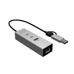 i-tec USB-C/USB-A Metal HUB 3 [2x USB-C, 1x USB-A] Port + 2.5GLAN 