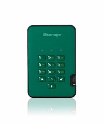 iStorage diskAshur2 256-bit 512GB USB 3.2 secure encrypted solid-state drive - Red IS-DA2-256-SSD-512-R 